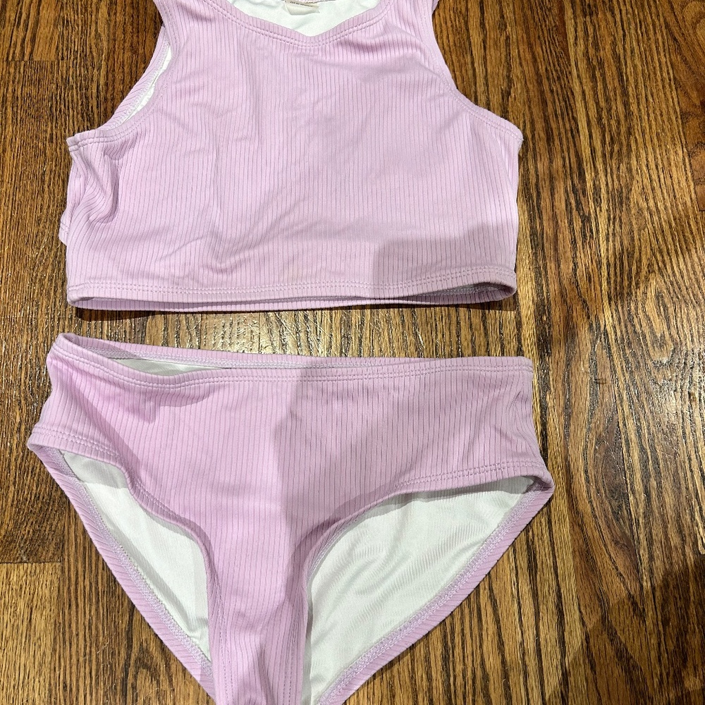 Old Navy violet girls bathing suit